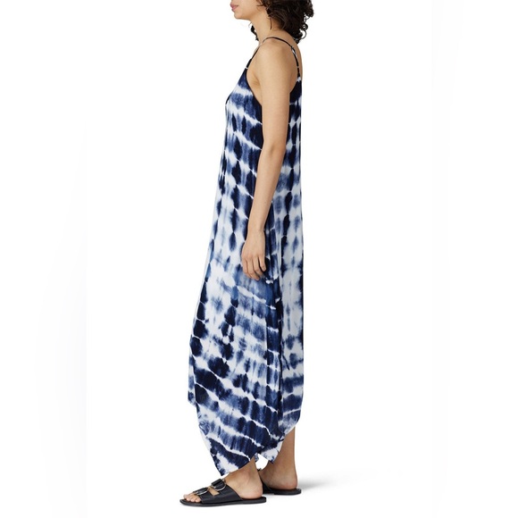 FIFTEEN TWENTY Blue Tie Dye Handkerchief Hem Dress - Picture 2 of 5